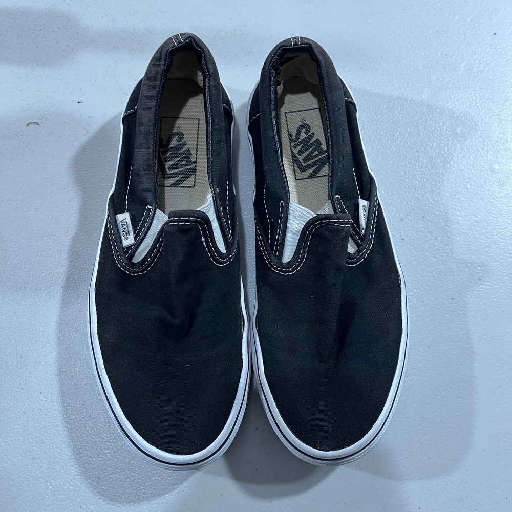 Vans Unisex Classic 721356 Black Casual Shoes Sneakers Size Men 5.5 Women 7